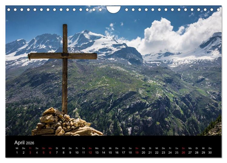 Produktbild: Grande Traversata delle Alpi - Wandern auf der GTA (Wandkalender 2026 DIN A4 quer), CALVENDO Monatskalender
