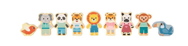 Produktbild: Holzbausteine "Jungle Friends"