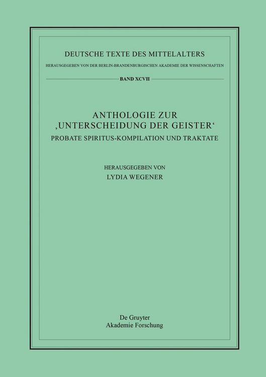 Produktbild: Anthologie zur &sbquo;Unterscheidung der Geister&lsquo;