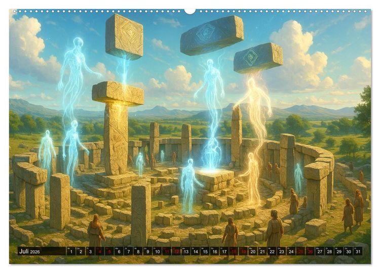 Produktbild: R&auml;tsel aus Stein - Uralte Baukunst neu gedacht (hochwertiger Premium Wandkalender 2026 DIN A2 quer), Kunstdruck in Hochglanz