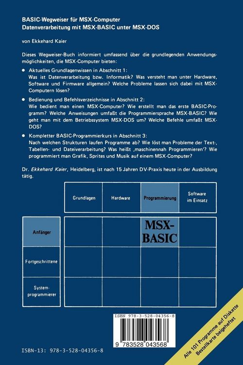 Produktbild: BASIC-Wegweiser f&uuml;r MSX-Computer
