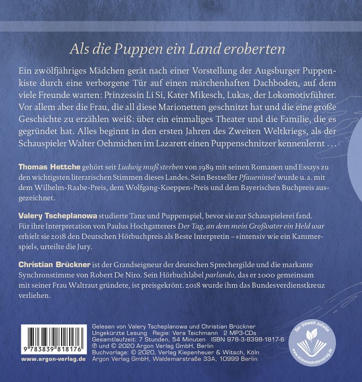 Produktbild: Herzfaden. Roman der Augsburger Puppenkiste