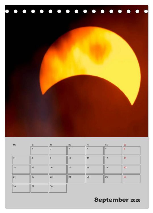 Produktbild: Wunderbares Universum (Tischkalender 2026 DIN A5 hoch), CALVENDO Monatskalender