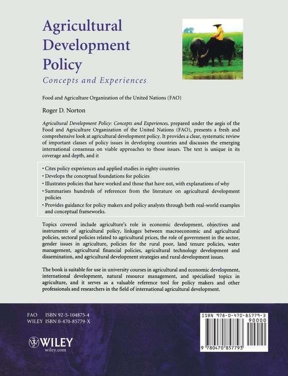 Produktbild: Agricultural Development Policy