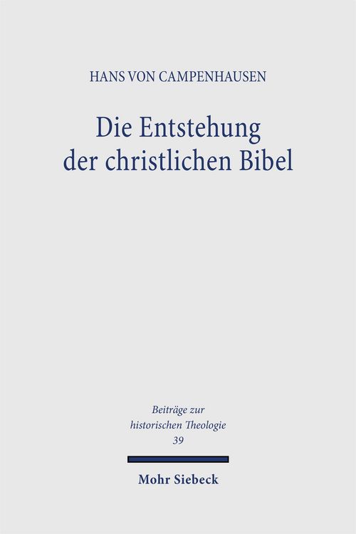 Produktbild: Die Entstehung der christlichen Bibel