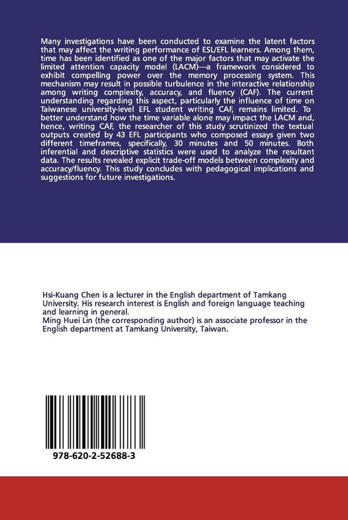 Produktbild: Effect of Time on Writing: Complexity, Accuracy, and Fluency