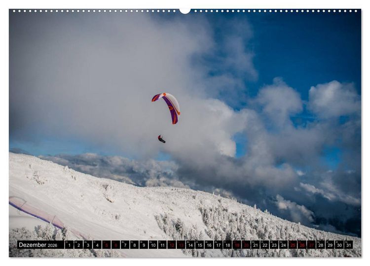 Produktbild: Paragliding - unvergessliche Momente erleben (Wandkalender 2026 DIN A2 quer), CALVENDO Monatskalender
