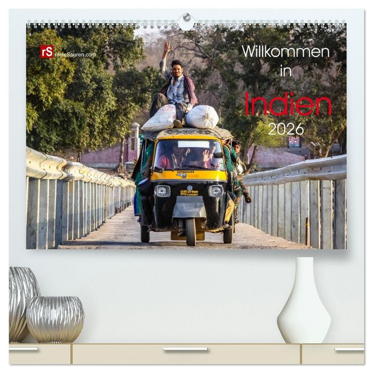 Produktbild: Willkommen in Indien 2026 (hochwertiger Premium Wandkalender 2026 DIN A2 quer), Kunstdruck in Hochglanz