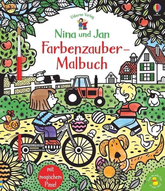 Produktbild: Nina und Jan - Farbenzauber-Malbuch