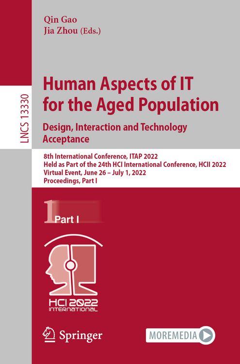 Produktbild: Human Aspects of IT for the Aged Population. Design, Interaction and Technology Acceptance