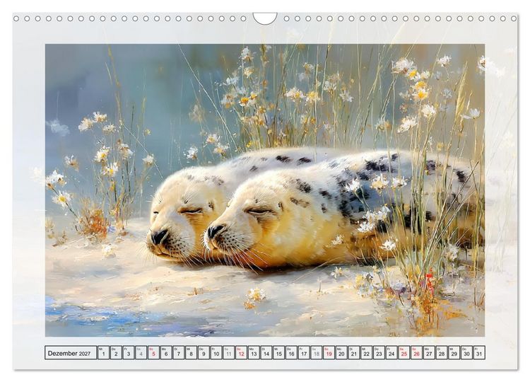 Produktbild: K&uuml;stenleben. Zauberhafte Tiere am Meer (Wandkalender 2027 DIN A3 quer), CALVENDO Monatskalender