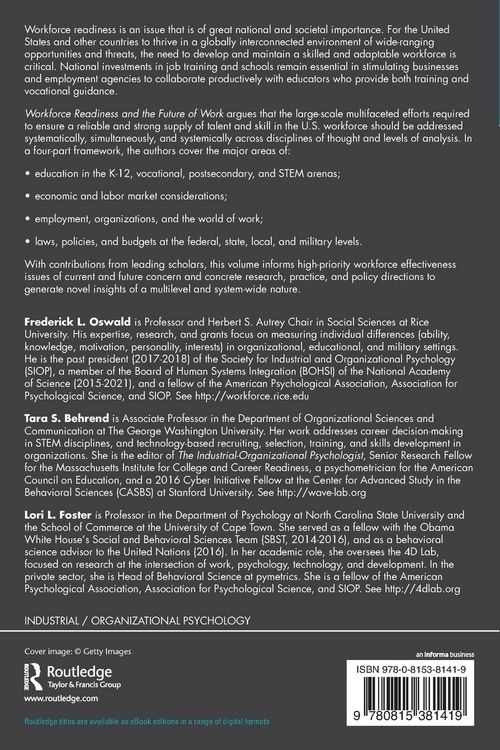 Produktbild: Workforce Readiness and the Future of Work