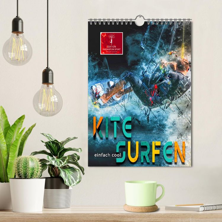 Produktbild: Kitesurfen - einfach cool (Wandkalender 2026 DIN A4 hoch), CALVENDO Monatskalender