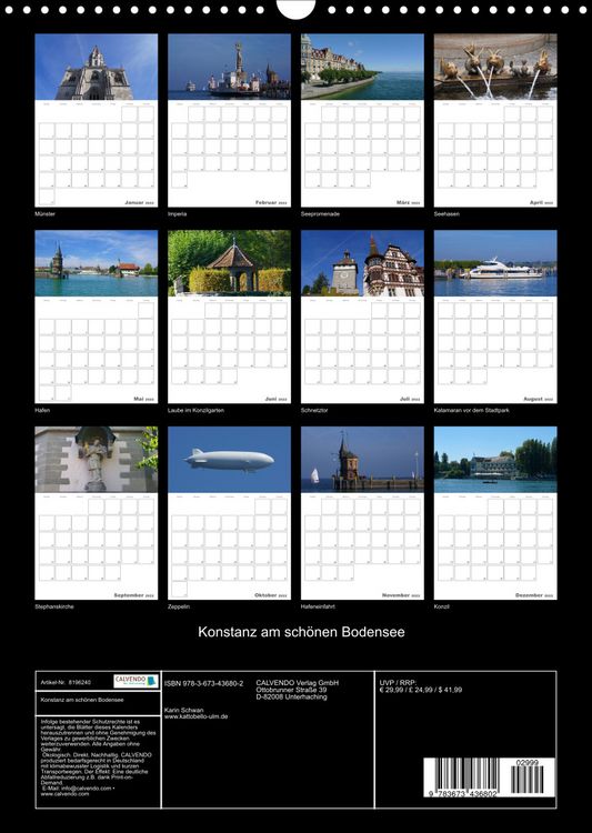Produktbild: Konstanz am sch&ouml;nen Bodensee (Wandkalender 2022 DIN A3 hoch)