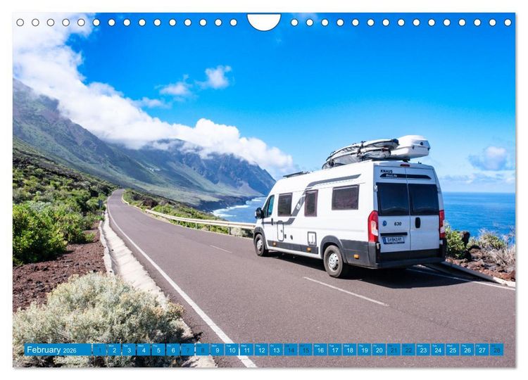 Produktbild: CANARY ISLANDS by CAMPER VAN (Wall Calendar 2026 DIN A4 landscape), CALVENDO 12 Month Wall Calendar