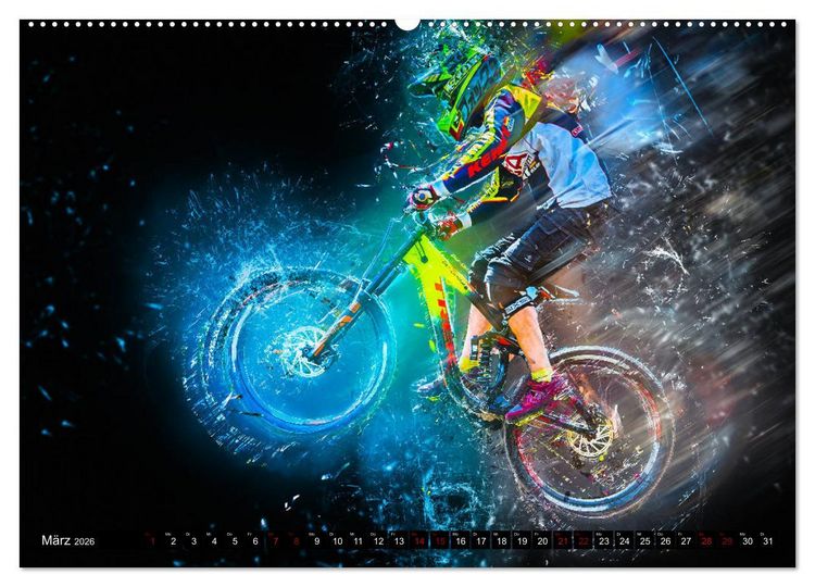 Produktbild: Downhill Explosion (Wandkalender 2026 DIN A2 quer), CALVENDO Monatskalender
