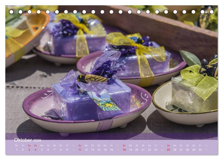 Produktbild: Die Farbe des Lavendels (Tischkalender 2026 DIN A5 quer), CALVENDO Monatskalender