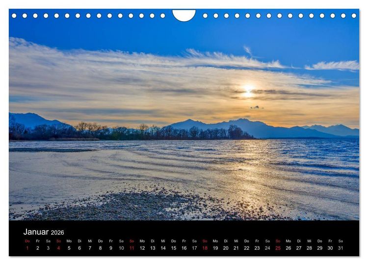 Produktbild: Licht &uuml;ber oberbayrischen Bergen und Seen (Wandkalender 2026 DIN A4 quer), CALVENDO Monatskalender