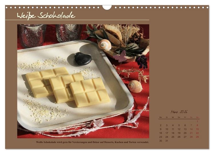 Produktbild: Schokolade - aus der Kakaobohne (Wandkalender 2026 DIN A3 quer), CALVENDO Monatskalender