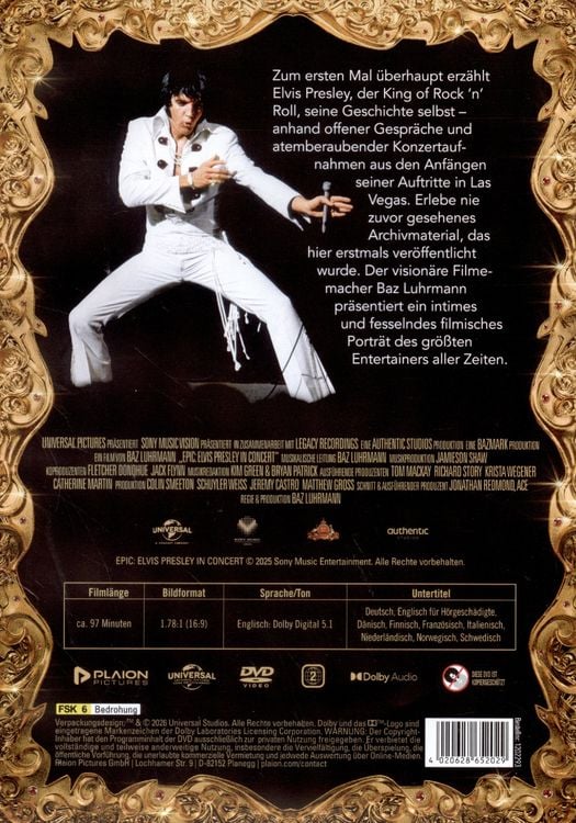 Produktbild: EPiC: Elvis Presley in Concert
