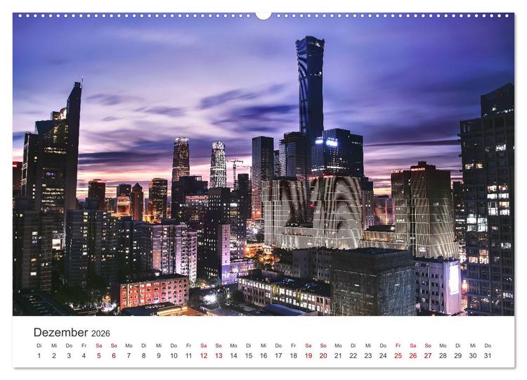Produktbild: Peking - Die faszinierende Hauptstadt Chinas. (Wandkalender 2026 DIN A2 quer), CALVENDO Monatskalender