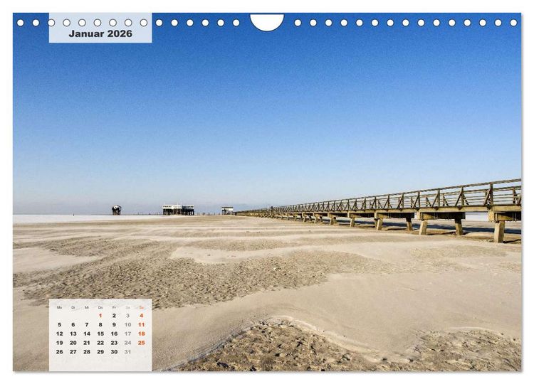 Produktbild: Nord-Ostsee Impressionen (Wandkalender 2026 DIN A4 quer), CALVENDO Monatskalender