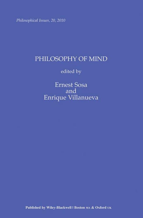 Produktbild: Philosophy of Mind, Volume 20