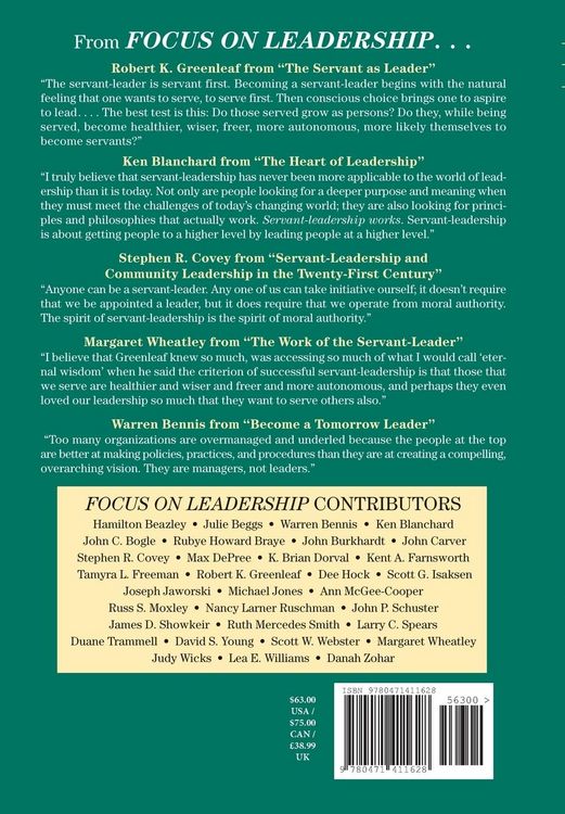 Produktbild: Focus on Leadership: Servant-Leadership for the 21st Century