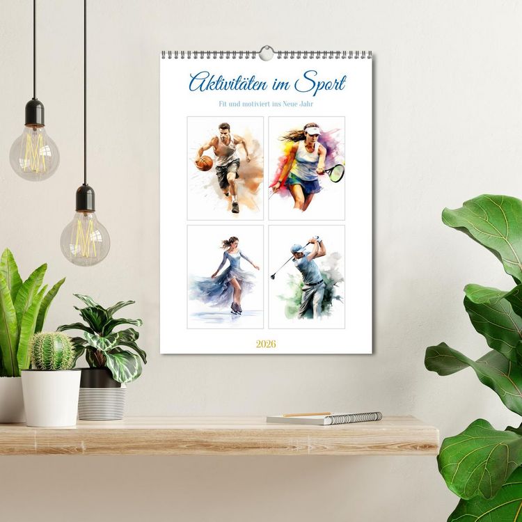Produktbild: Aktivit&auml;ten im Sport (Wandkalender 2026 DIN A3 hoch), CALVENDO Monatskalender