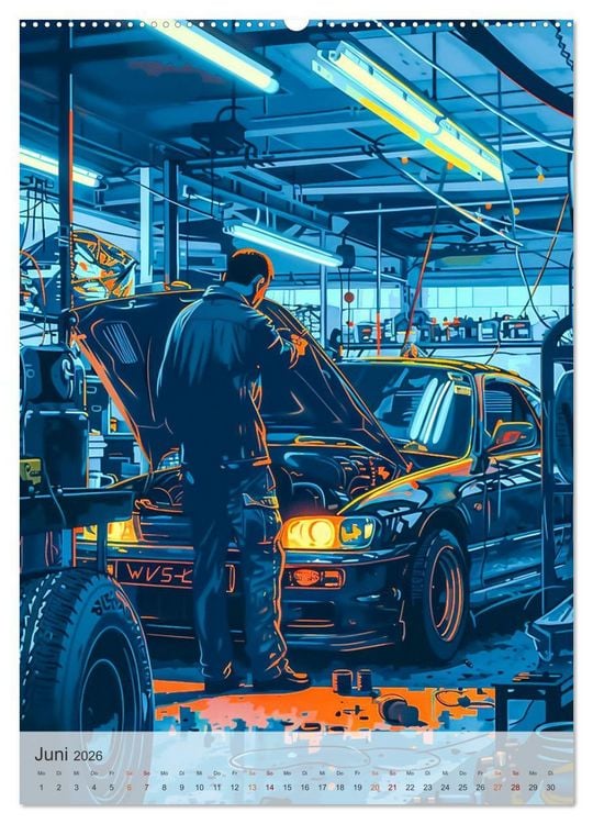 Produktbild: KFZ-Mechatroniker - Mein Traumberuf (Wandkalender 2026 DIN A2 hoch), CALVENDO Monatskalender