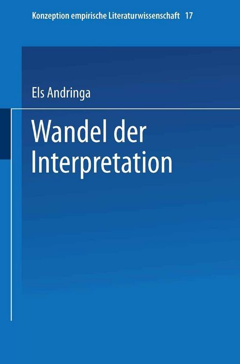 Produktbild: Wandel der Interpretation