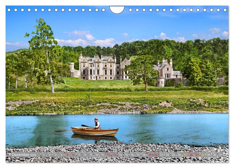 Produktbild: Scotland around 1900 - photos restored and colourised (Wall Calendar 2026 DIN A4 landscape), CALVENDO 12 Month Wall Calendar