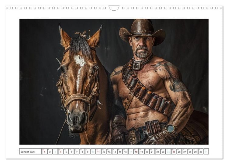 Produktbild: Im Bann des Cowboys (Wandkalender 2026 DIN A3 quer), CALVENDO Monatskalender
