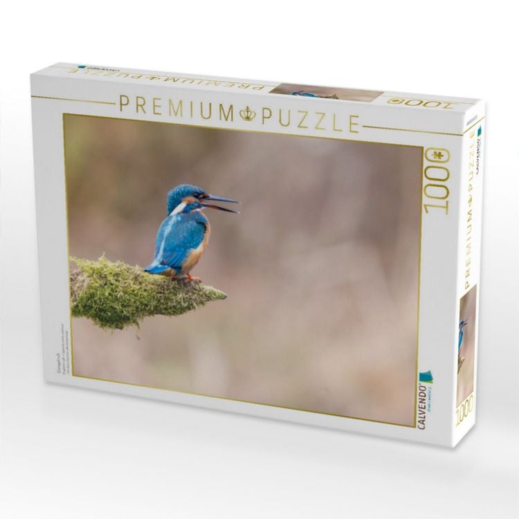 Produktbild: CALVENDO Puzzle Eisvogel ruft | 1000 Teile Lege-Gr&ouml;&szlig;e 64x48cm Foto-Puzzle f&uuml;r gl&uuml;ckliche Stunden