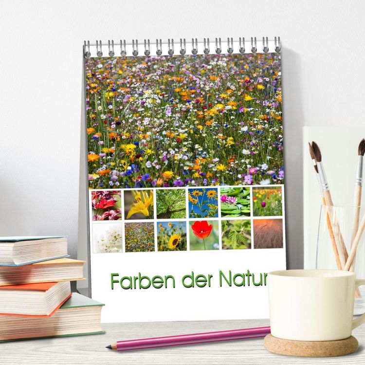 Produktbild: Farben der Natur (Tischkalender 2026 DIN A5 hoch), CALVENDO Monatskalender