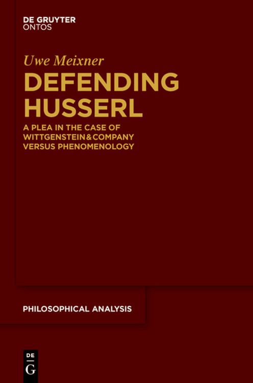 Produktbild: Defending Husserl