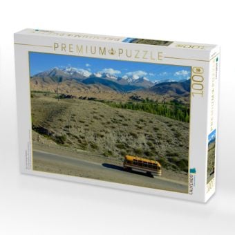 Produktbild: CALVENDO Puzzle Bus nach Tamga, Kirgistan | 1000 Teile Lege-Gr&ouml;&szlig;e 64x48cm Foto-Puzzle f&uuml;r gl&uuml;ckliche Stunden