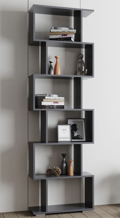Produktbild: Holz Raumteiler Stand Regal Deko B&uuml;cher Palusa L