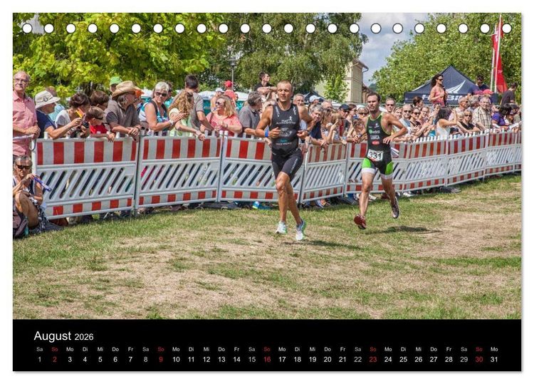 Produktbild: Fascination Triathlon (Tischkalender 2026 DIN A5 quer), CALVENDO Monatskalender