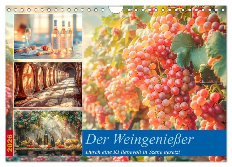 Produktbild: Der Weingenie&szlig;er (Wandkalender 2026 DIN A4 quer), CALVENDO Monatskalender