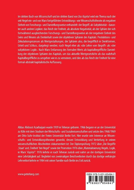 Produktbild: Aufhebung Hegels &laquo;Wissenschaft der Logik&raquo; in Marx&rsquo; &laquo;Das Kapital&raquo;
