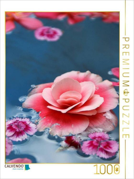 Produktbild: CALVENDO Puzzle Wasserbl&uuml;ten Begonia | 1000 Teile Lege-Gr&ouml;&szlig;e 64x48cm Foto-Puzzle f&uuml;r gl&uuml;ckliche Stunden