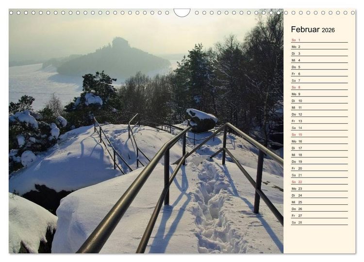 Produktbild: Elbsandsteingebirge (Wandkalender 2026 DIN A3 quer), CALVENDO Monatskalender