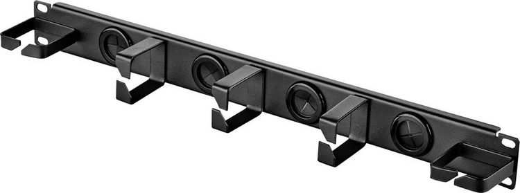 Produktbild: Renkforce RF-3525042 19 Zoll Netzwerkschrank-Kabelf&uuml;hrung 1 HE Schwarz