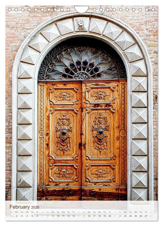 Produktbild: Umbrian Doorways (Wall Calendar 2026 DIN A4 portrait), CALVENDO 12 Month Wall Calendar