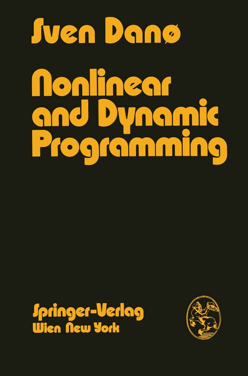 Produktbild: Nonlinear and Dynamic Programming