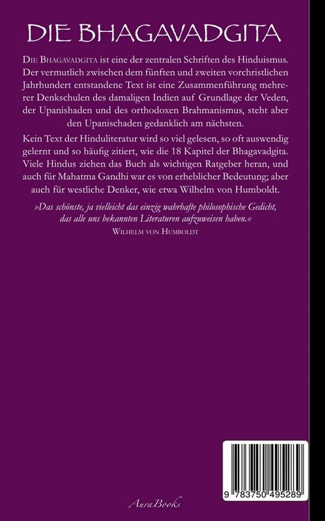 Produktbild: Die Bhagavadgita
