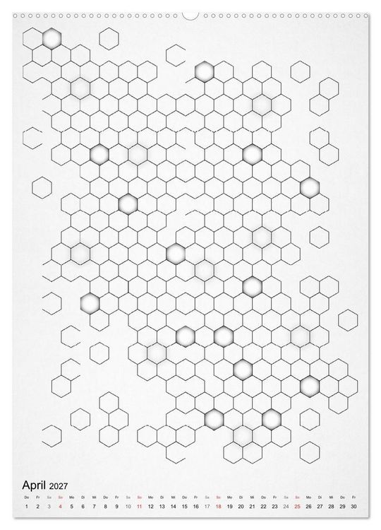 Produktbild: Geometric Graphik Art (Wandkalender 2027 DIN A2 hoch), CALVENDO Monatskalender