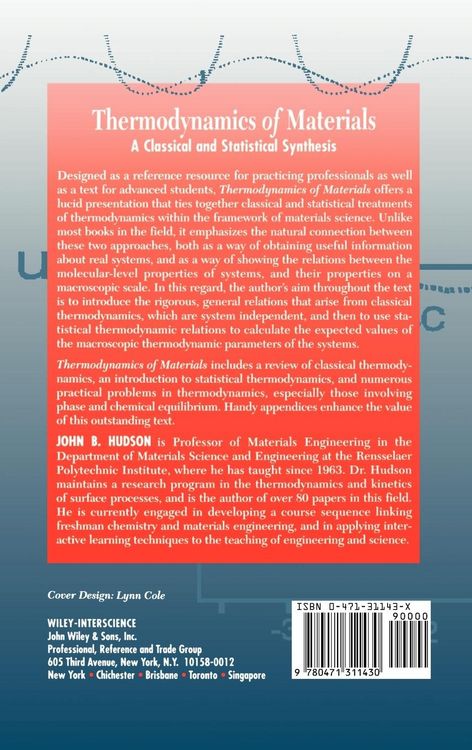 Produktbild: Thermodynamics of Materials