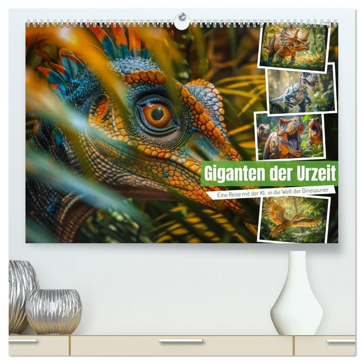 Produktbild: Giganten der Urzeit (hochwertiger Premium Wandkalender 2026 DIN A2 quer), Kunstdruck in Hochglanz